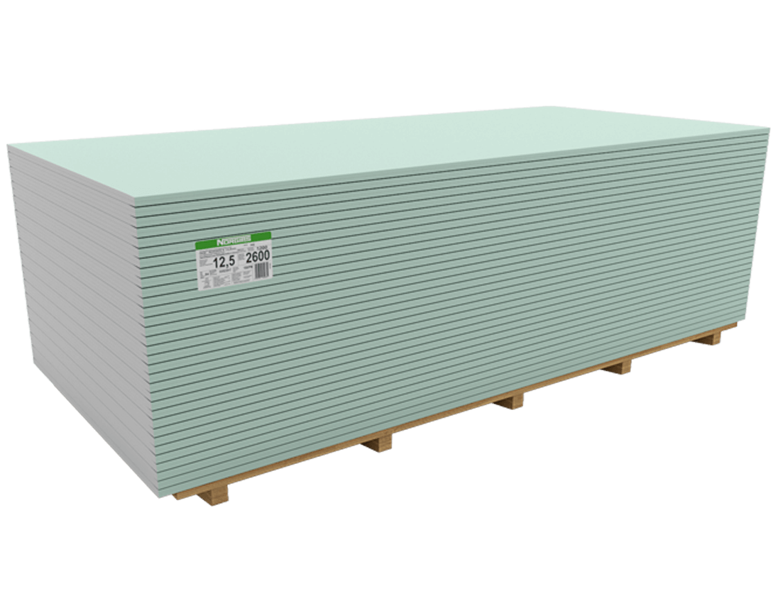 NORGIPS gipszkarton lemez, impregnált, 12,5 mm vastag